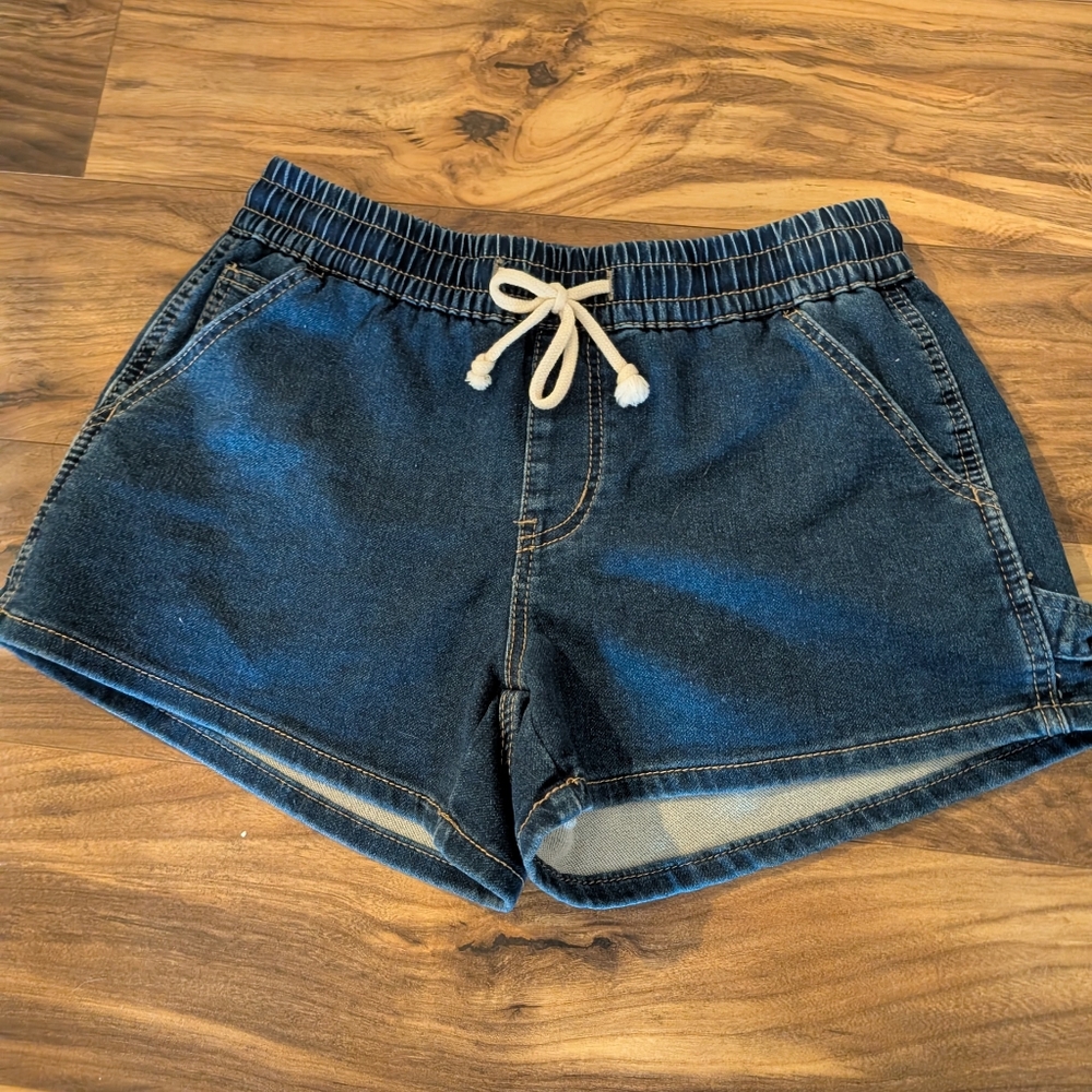 Denin Blue Drawstring Shorts EUC. Looks New!! Comes With 2 Pairs!